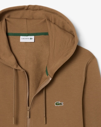 Classic Fit Zipped Fleece Sweatshirt