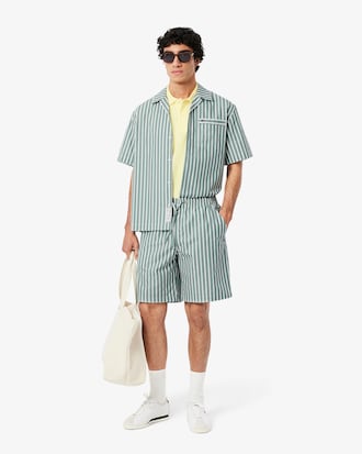 Relaxed Fit Striped Shorts