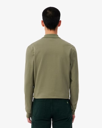 Classic Fit Long Sleeved L.12.12 Polo Shirt