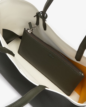 Women's Anna Reversible Colourblock Coated Canvas Tote Bag