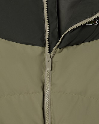 Colour-Block Taffeta Puffed Jacket