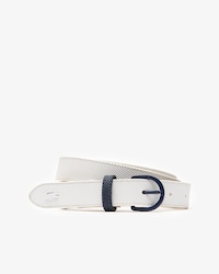 Women's L.12.12 Concept Tongue Buckle Bicolour Petit Piqué Belt