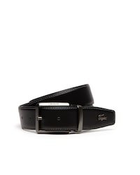 Men's Lacoste Engraved Tongue Buckle Reversible Leather Belt