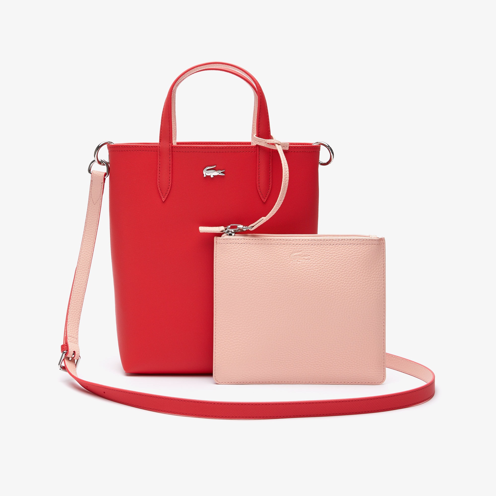 Women's Anna Reversible Coated Canvas Tote Bag LACOSTE