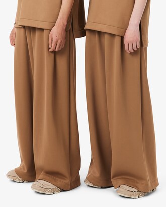 Runway Pleated Satin Joggers