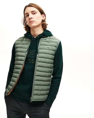 Men's Combinable Collapsible Lightweight Quilted Zip Vest