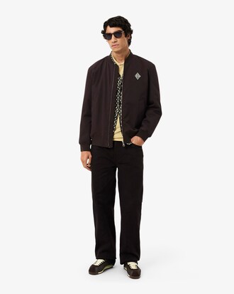Retro Badge Water-Repellent Bomber Jacket