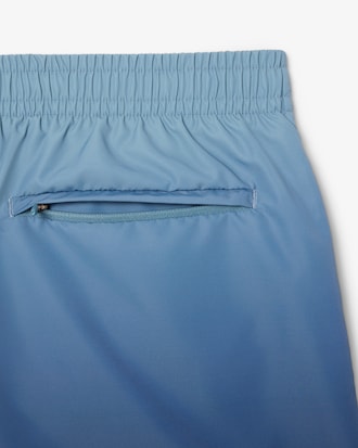 Short Ombré Print Swim Trunks