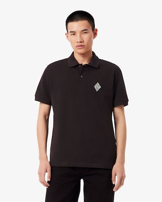 Classic Fit Badge Accent Piqu&eacute; Polo Shirt