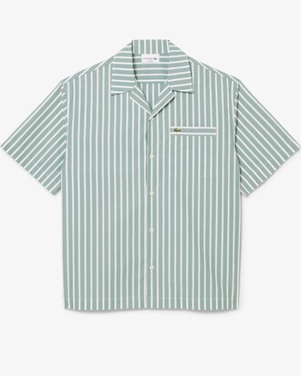 Relaxed Fit Striped Short Sleeved Shirt