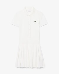 Stretch Piqu&eacute; Pleated Polo Dress