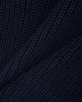 Cotton and Wool Blend Crew Neck Sweater