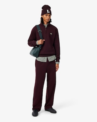 Fleece Zip Neck Sweatshirt
