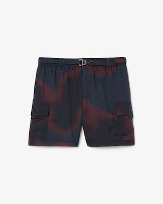 Ombré Print Nylon Cargo Shorts