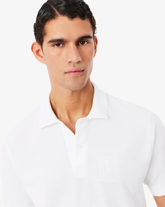 Classic Fit Embroidery Detail Petit Piqu&eacute; Polo Shirt