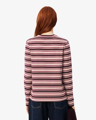 Long Sleeved Striped Jersey T-shirt