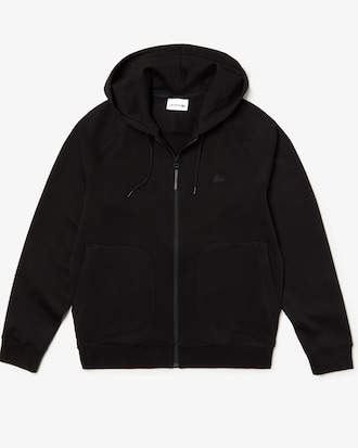 Men's Lacoste Motion Overstitched Technical Fleece Zip Hoodie
