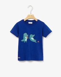 Boys' Crew Neck Crocodile Print Jersey T-shirt