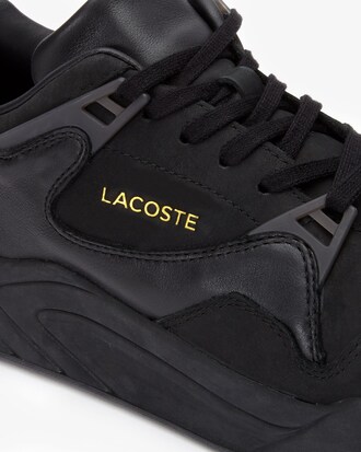 Men&rsquo;s Court Slam Nubuck Leather Trainers