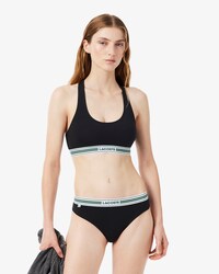 Contrast Band Stretch Cotton Bralette