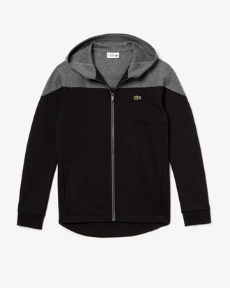 Men's Lacoste SPORT Colourblock Two-Ply Fleece Zip Hoodie