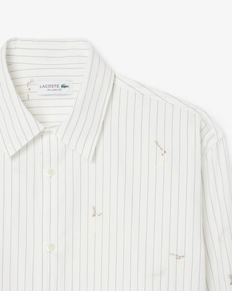 Relaxed Fit Embroidered Cotton Shirt