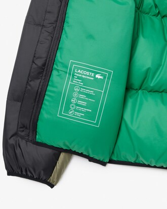 Water-Repellent Colour-Block Down Jacket