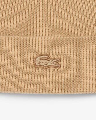 Ribbed Cuff Wool Beanie