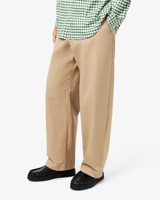 Loose Fit Stretch Cotton Chino Pants