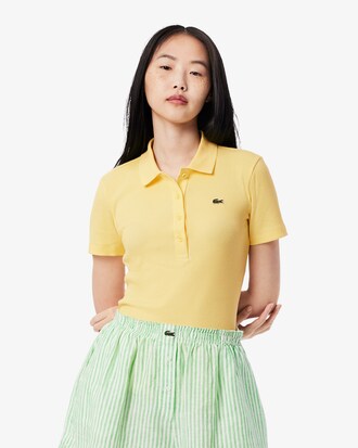 Slim Fit L.12.D Ribbed Cotton Polo Shirt