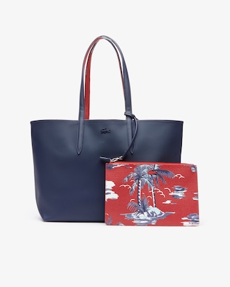 Women's Anna Pouch Reversible Hawaiian Print Zip Tote Bag