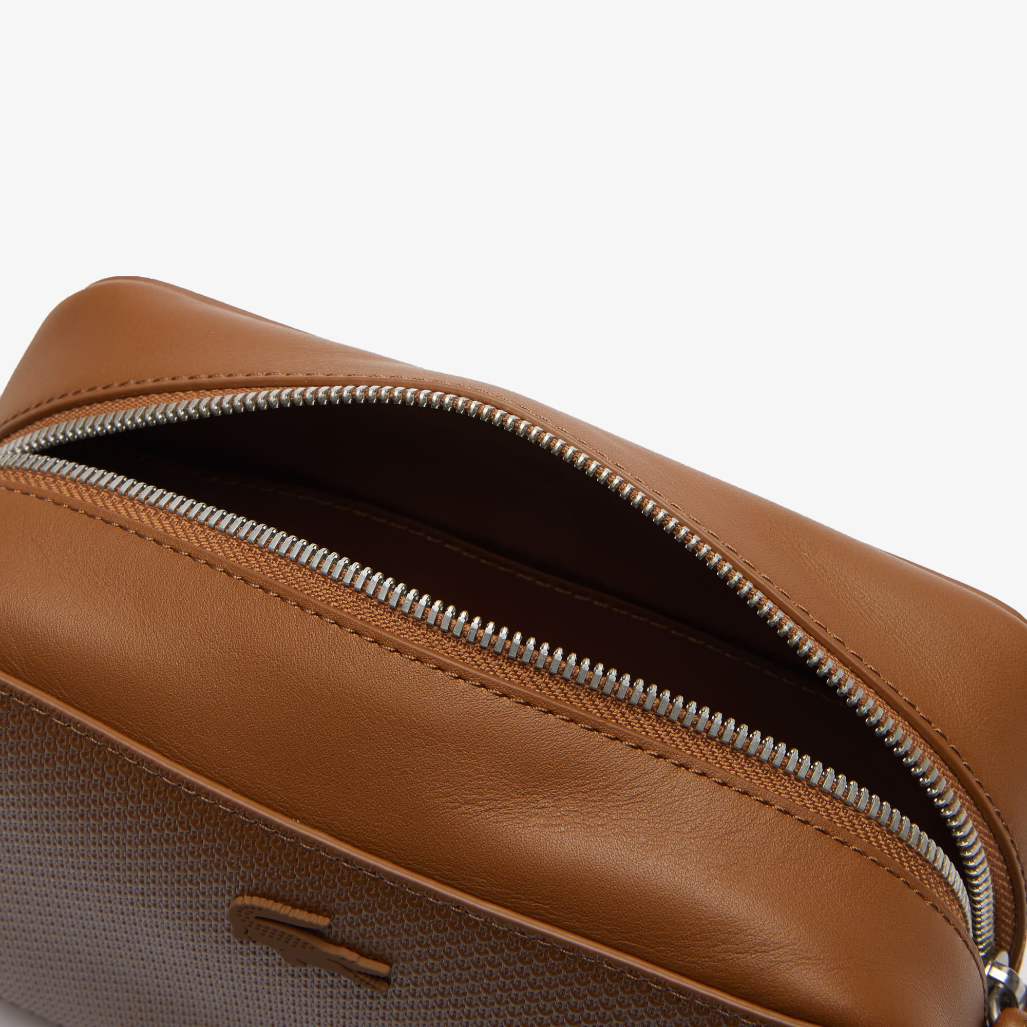 lacoste leather side bag