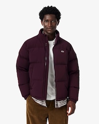 Water-Repellent Hooded Down Jacket