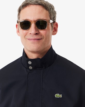 Water-Repellent Twill Harrington Jacket