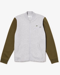Men's Lacoste SPORT Contrast Sleeves Fleece Teddy Jacket