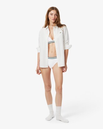 Stripe Waist Cotton Briefs