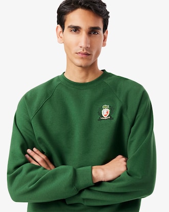 French Made Embroidered Shield Sweatshirt