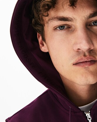 Men's zippered Hoodie in fleece