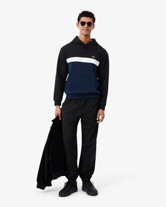 Colour-Block Fleece Hoodie