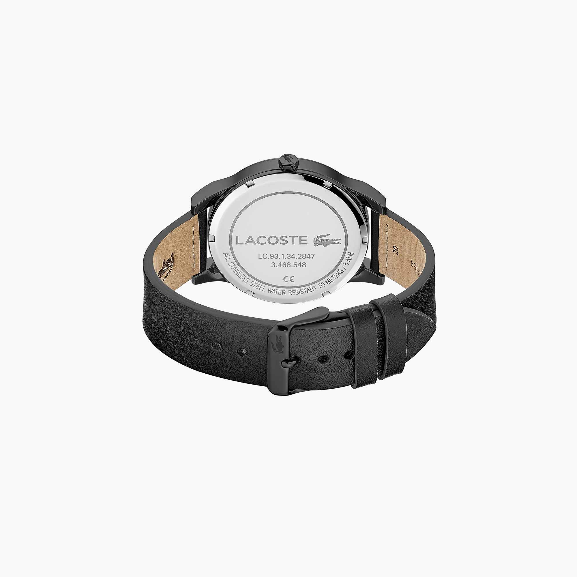 watch black leather strap