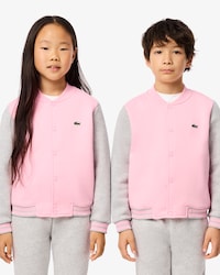 Contrast Sleeve Fleece Bomber Jacket