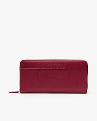 Women's Croco Crew Grained Leather Zip Wallet