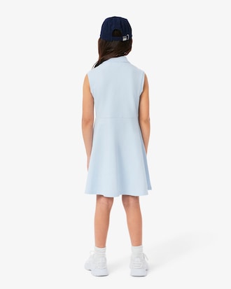 Sleeveless Stretch Piqué Polo Dress