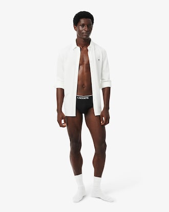 3-Pack Plain Cotton Logo Briefs