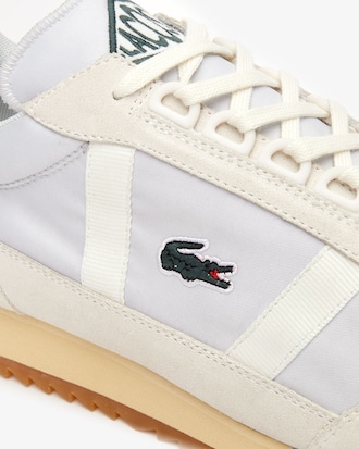 Men&rsquo;s Partner Retro Textile and Suede Trainers