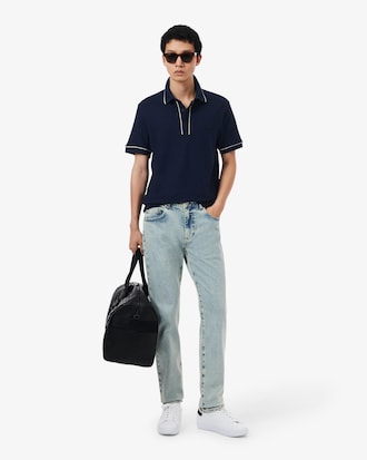 Regular Fit Paris Stretch Piqu&eacute; Polo Shirt