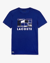 Men's Lacoste SPORT Tennis Court Design Breathable T-shirt