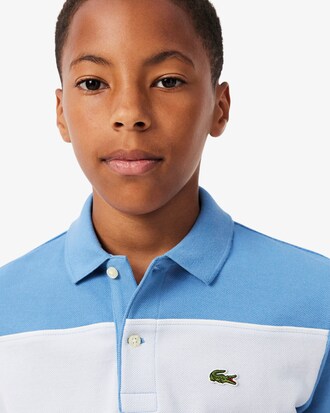 Colorblock Petit Piqu&eacute; Polo Shirt