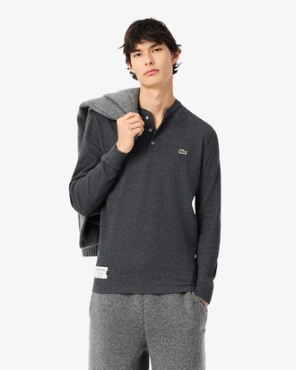 Long Sleeved Waffle Knit T-shirt