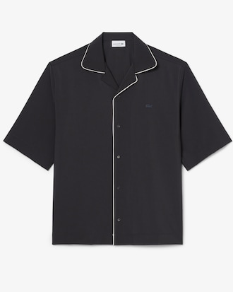 Relaxed Fit Short Sleeved Wool Shirt